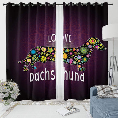 Dachshund Love Dachshund Love Curtain Set