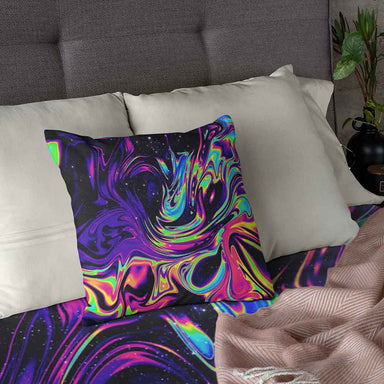 Butterfly Burst Luminescent Marble Cushion Cover