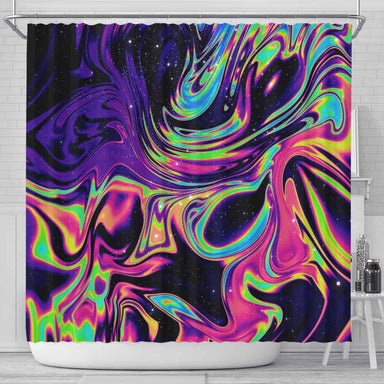Luminescent Marble Luminescent Marble Shower Curtain