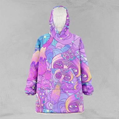 Magic Mushroom Oversized Floofy Hoodie-Magic Mushroom-Little Squiffy