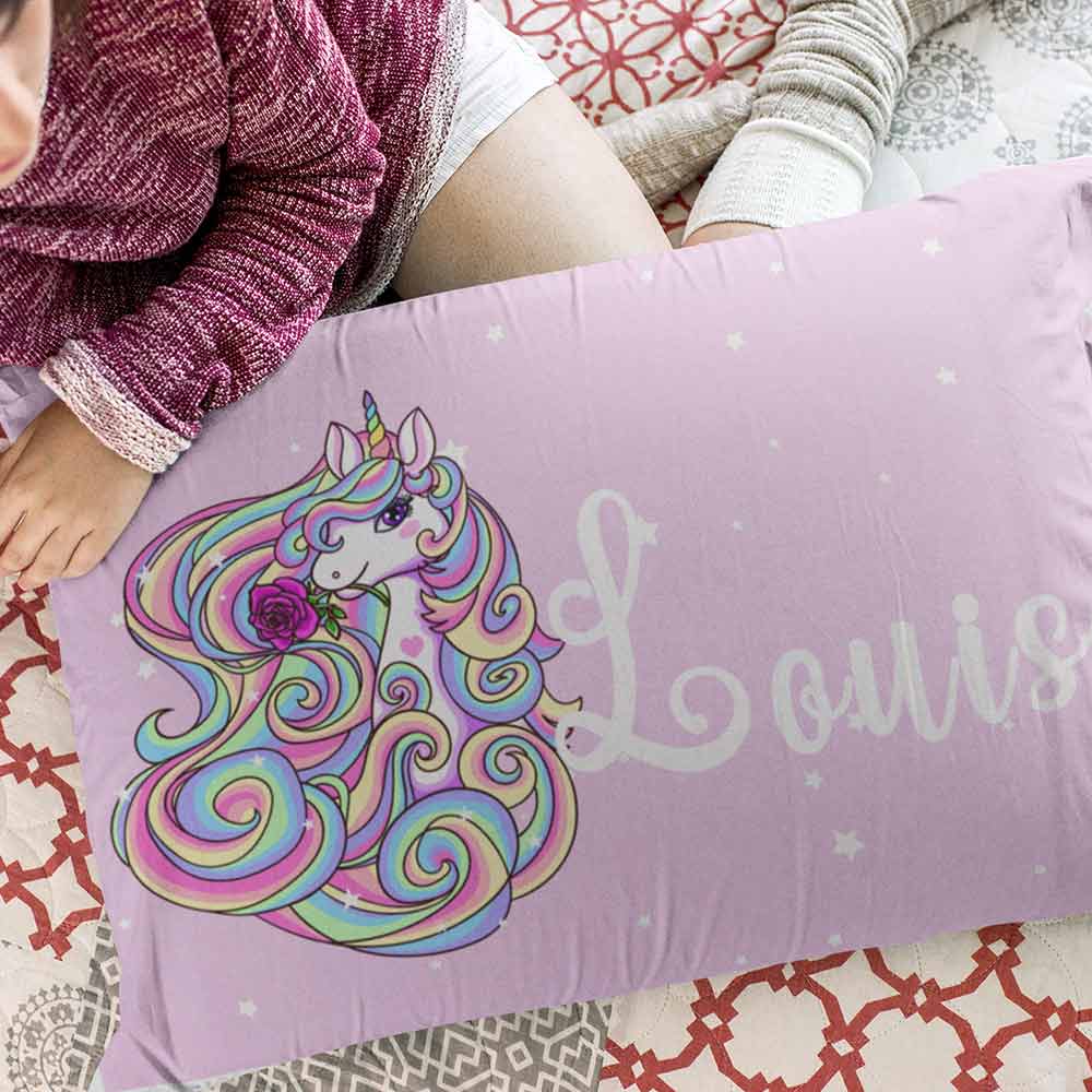 Custom Design Personalised Magical Unicorn Personalised Pillow Cases