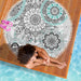Mandala Heavens Lightweight Beach Towel-Mandala Heavens-Little Squiffy