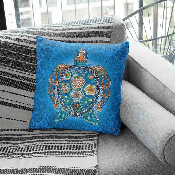 Mosaic Sea Turtle Mosaic Sea Turtle Cushion Cover