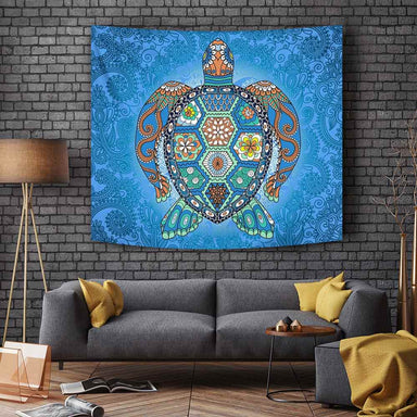 Mosaic Sea Turtle Mosaic Sea Turtle Tapestry