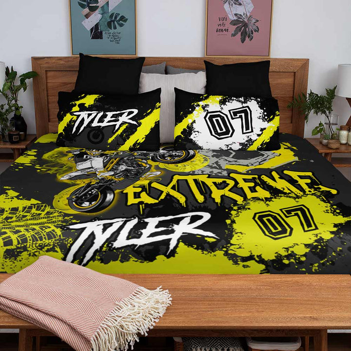 Personalised Motocross Personalised Quilt Cover Set