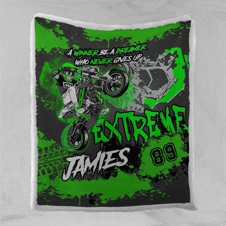 Motocross Personalised Blanket-Personalised-Little Squiffy