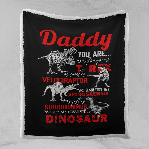 My Favourite Dinosaur Personalised Blanket-Personalised-Little Squiffy