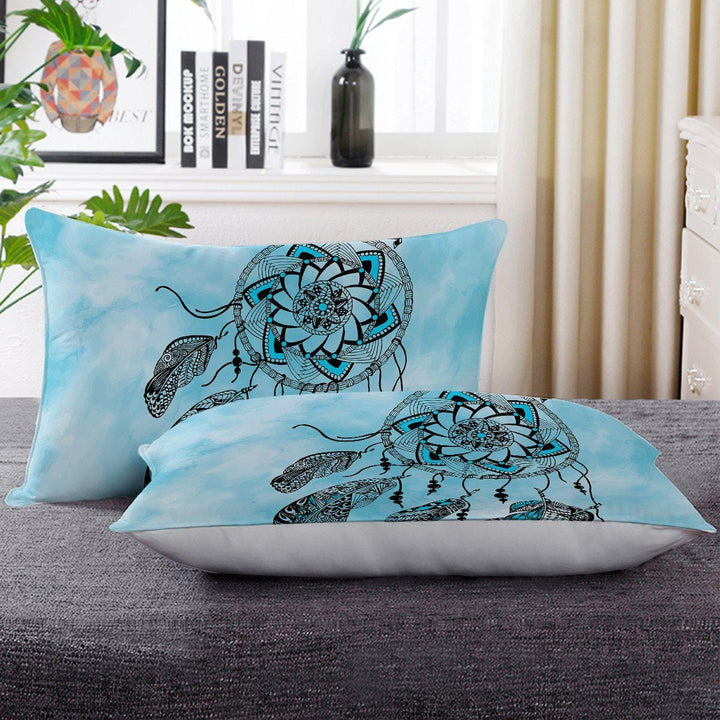 Namaste Dreamcatcher Blue Namaste Dreamcatcher Blue Pillow Cases