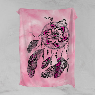 Namaste Dreamcatcher Pink Namaste Dreamcatcher Pink Squiffy Minky Blanket