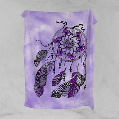 Namaste Dreamcatcher Purple Namaste Dreamcatcher Purple Squiffy Minky Blanket
