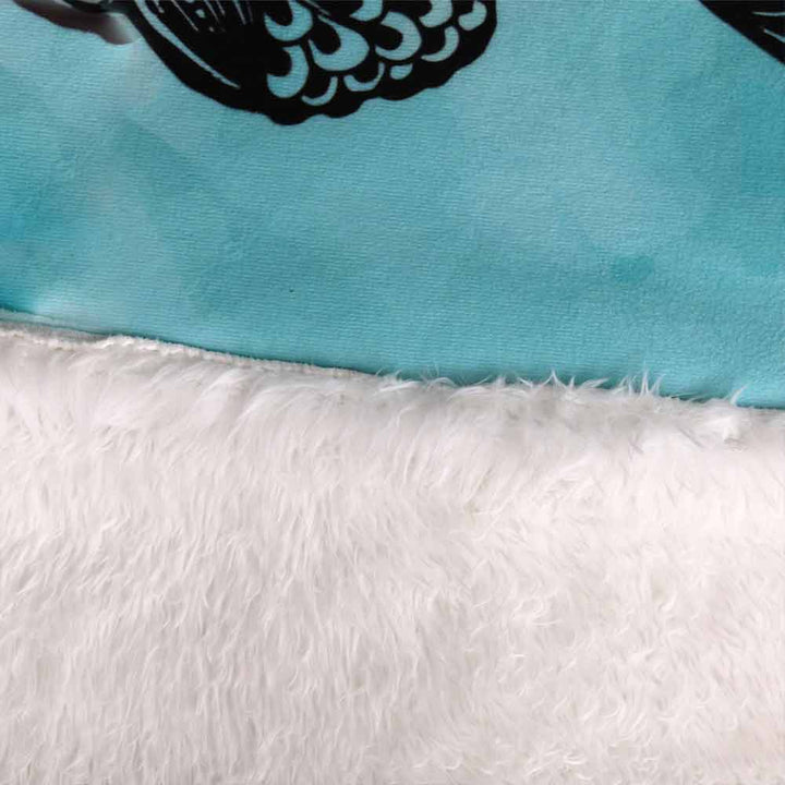 Namaste Dreamcatcher Blue Plush Sherpa Blankets Namaste Dreamcatcher Blue Blanket