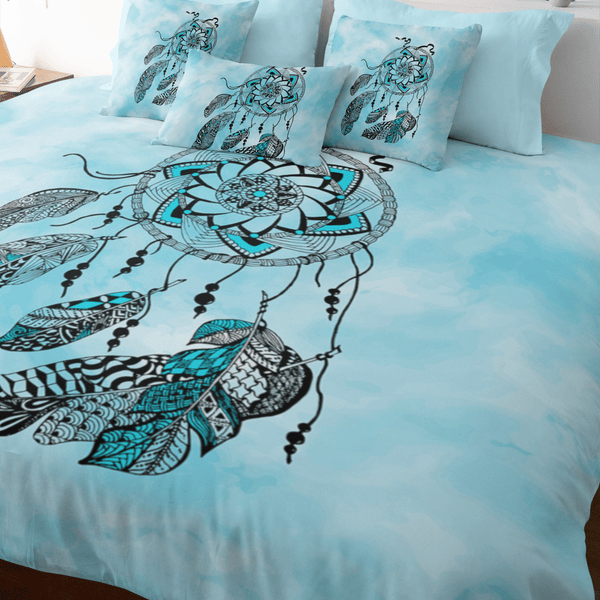 Namaste Dreamcatcher Blue Namaste Dreamcatcher Blue Quilt Cover Set