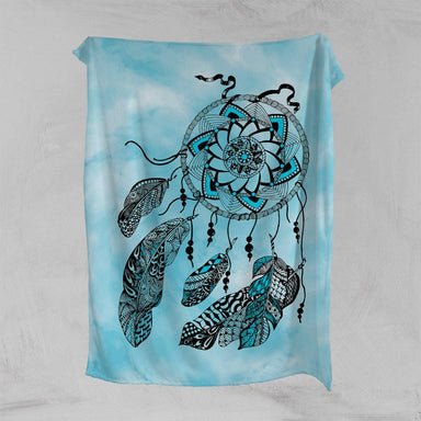 Namaste Dreamcatcher Blue Namaste Dreamcatcher Blue Squiffy Minky Blanket