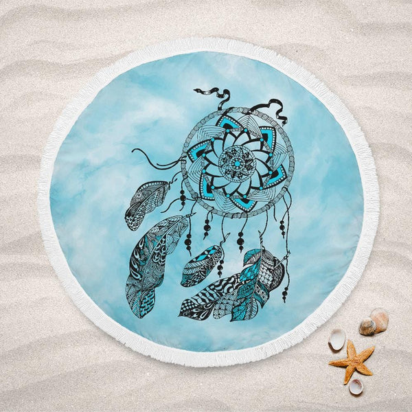 Namaste Dreamcatcher Blue Namaste Dreamcatcher Blue Lightweight Beach Towel