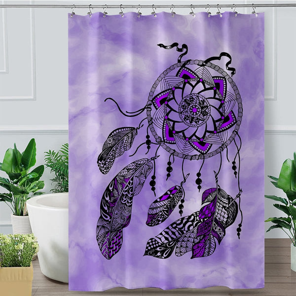 Namaste Dreamcatcher Purple Namaste Dreamcatcher Purple Shower Curtain