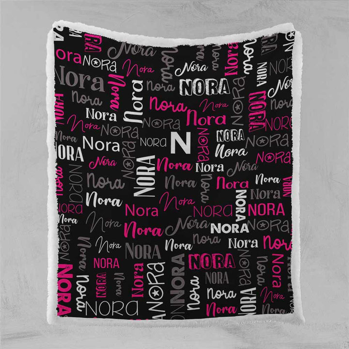 Personalised 75x100cm / NORA Naming Day Personalised Blanket