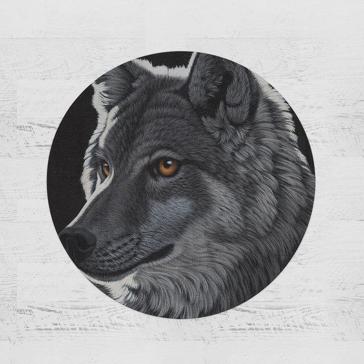 Schim Schimmel Night Wolf Round Minky Blanket