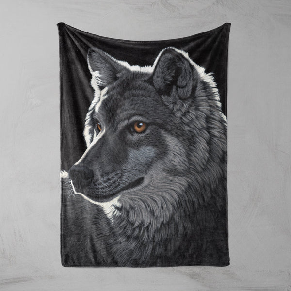 Schim Schimmel Night Wolf Squiffy Minky Blanket