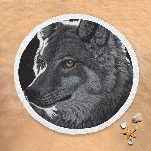 Schim Schimmel Night Wolf Lightweight Beach Towel