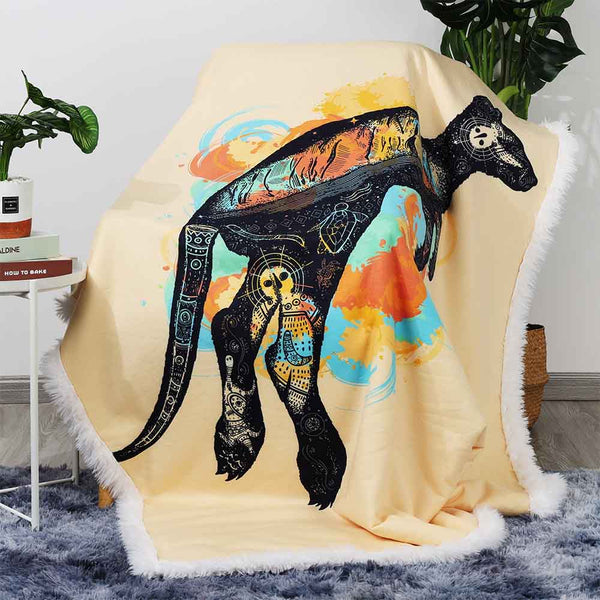 Outback Kangaroo Plush Sherpa Blankets Outback Kangaroo Blanket