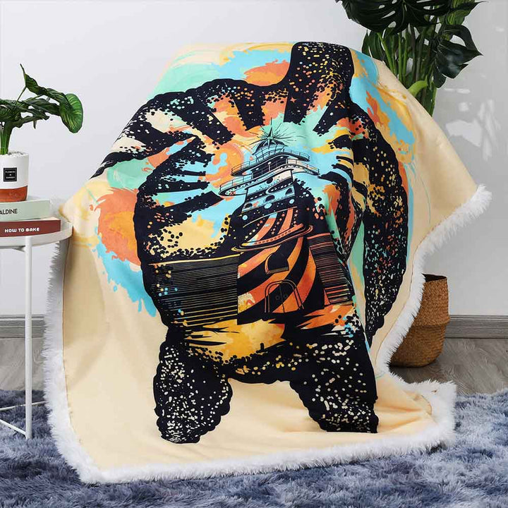 Outback Turtle Plush Sherpa Blankets Outback Turtle Blanket
