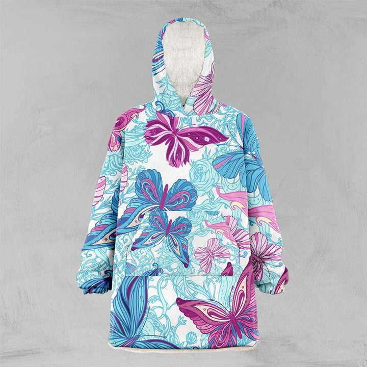 Pastel Butterflies Pastel Butterflies Oversized Floofy Hoodie