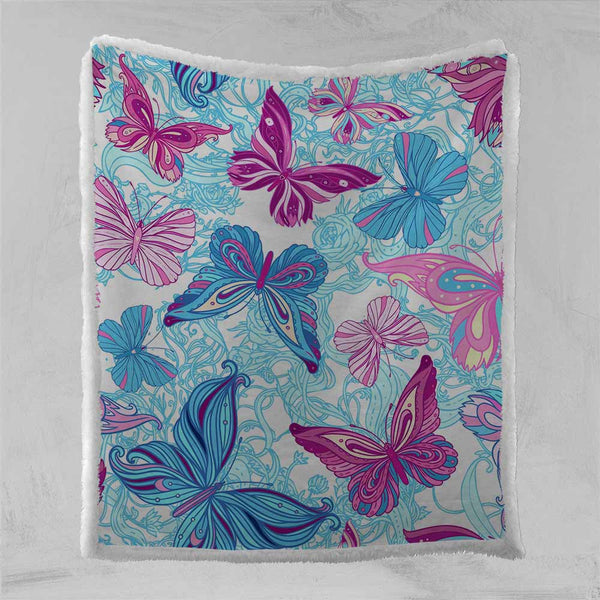 Pastel Butterflies Pastel Butterflies Blanket