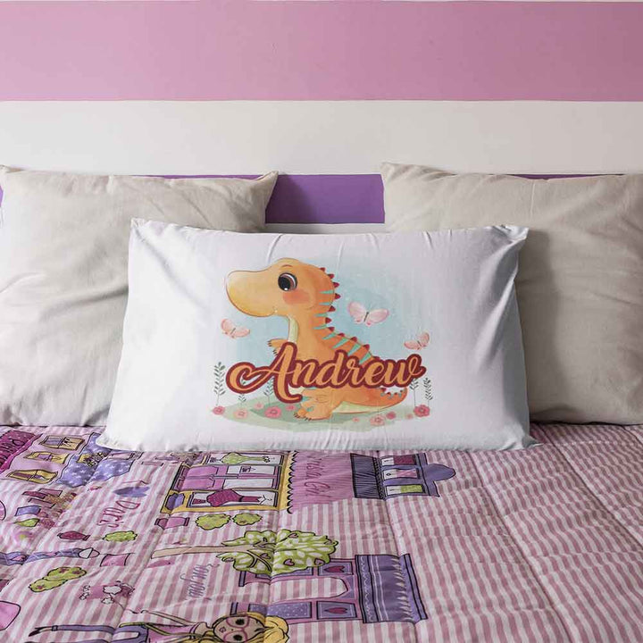 Custom Design Personalised Watercolour Dinosaurs Personalised Pillow Cases