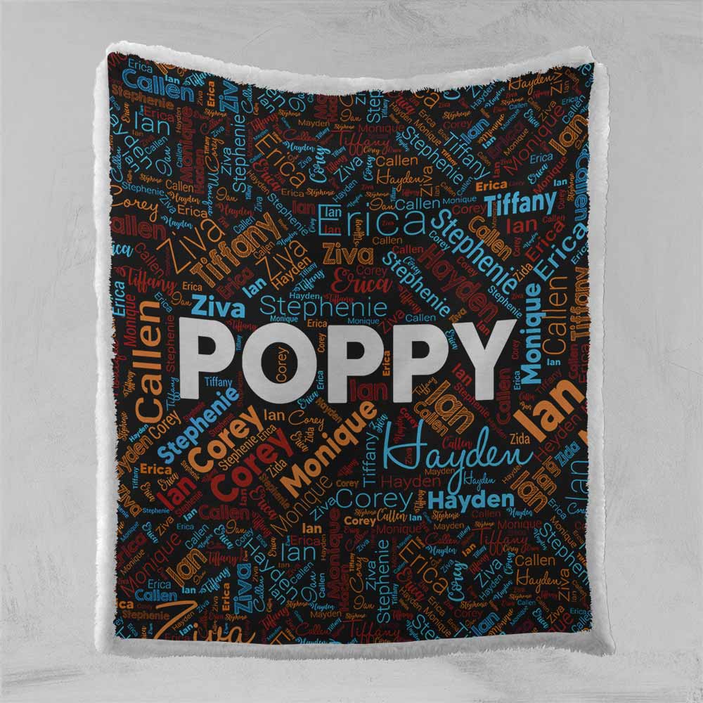 Blankets with last names on them hotsell