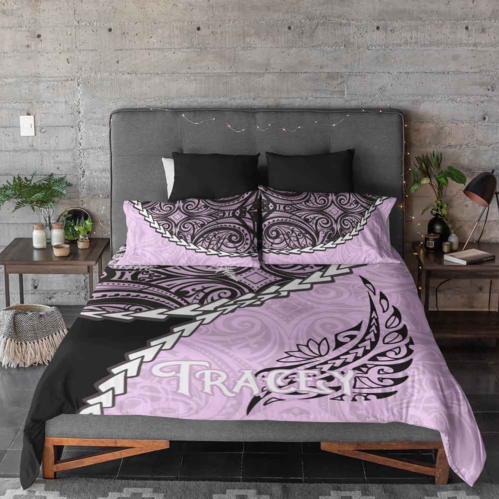 Personalised AU Single / Pink Tribal Warrior Personalised Quilt Cover Set