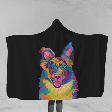 Custom Pet Pawtrait Custom Pet Pawtrait Hooded Blanket