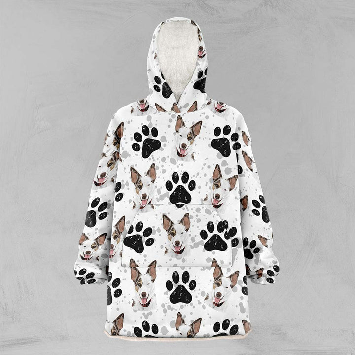 Custom Design Personalised Custom Pet Pawtrait Oversized Floofy Hoodie