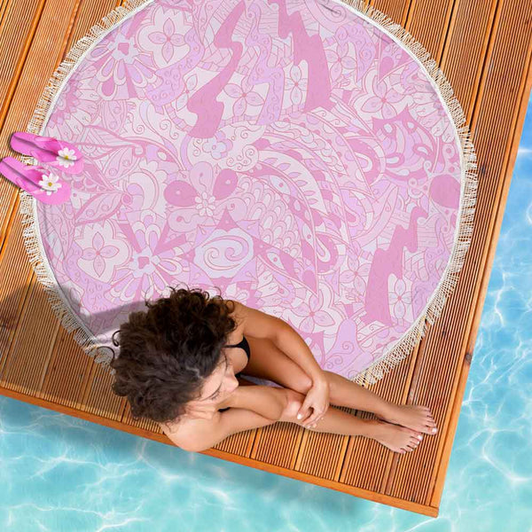 Pink Boho Delight Pink Boho Delight Lightweight Beach Towel