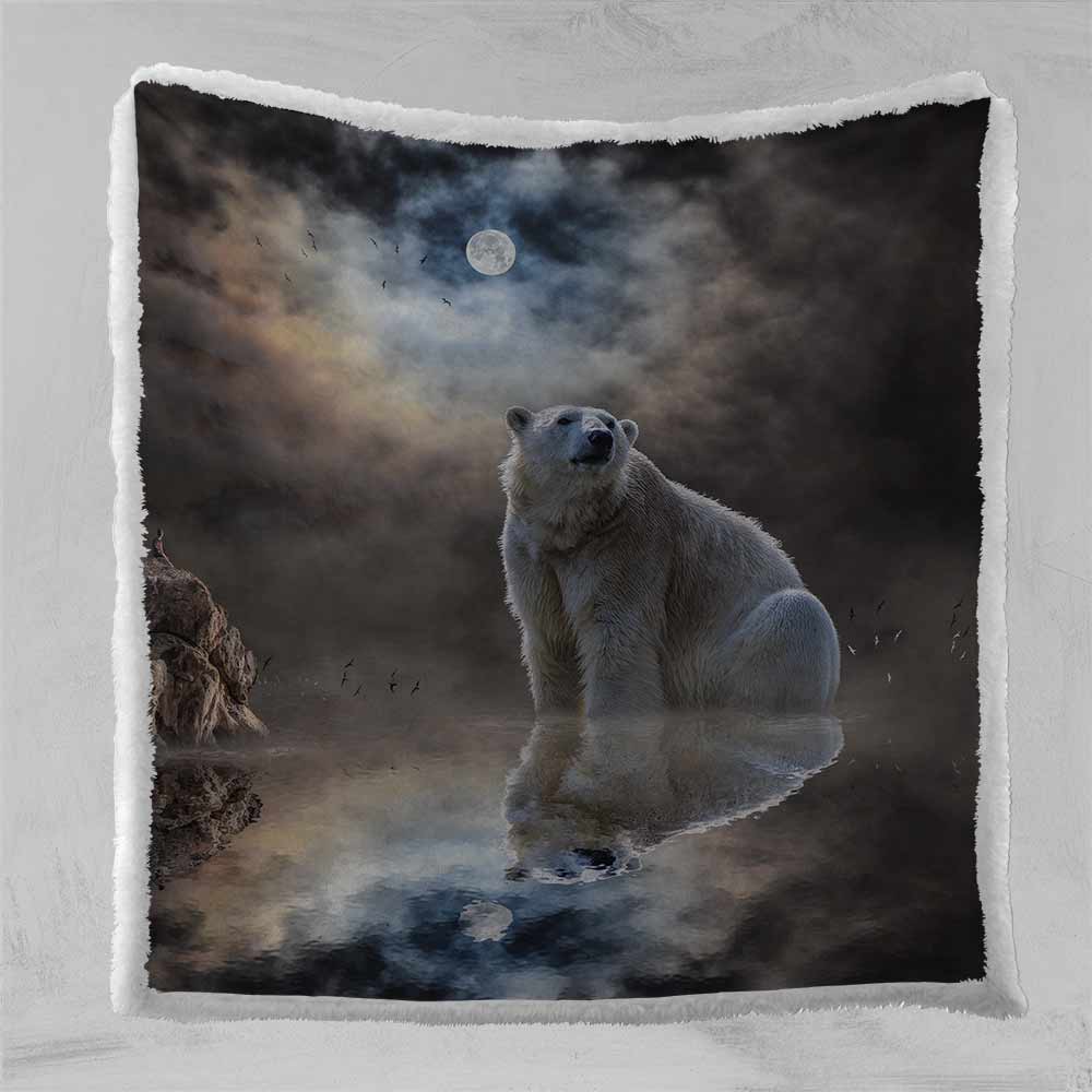 Polar Bear - Reflection Polar Bear - Reflection Blanket