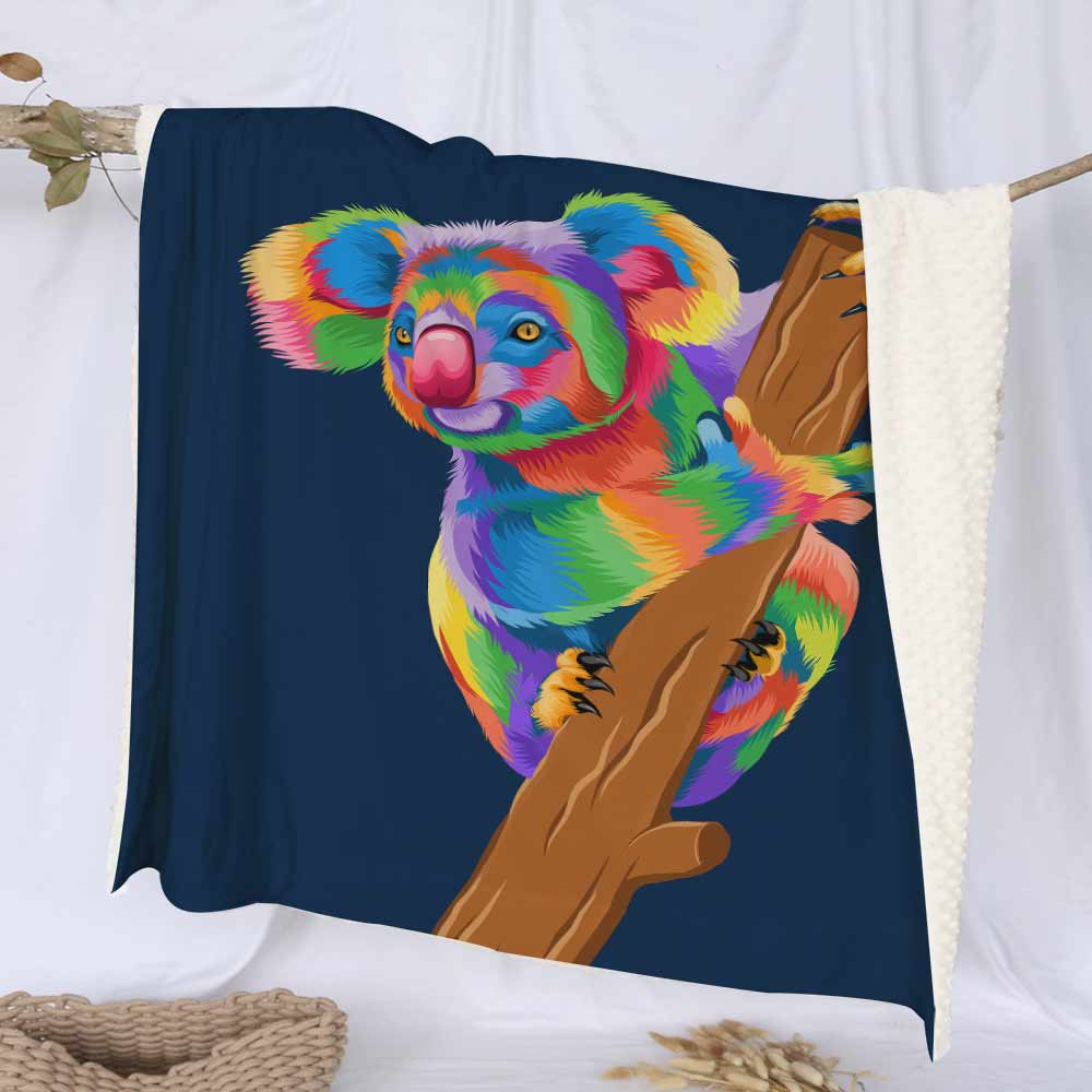 Pop Art Koala Pop Art Koala Deluxe Minky Blanket