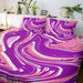 Marble Berry Swirl Marble Quilt Cover Set