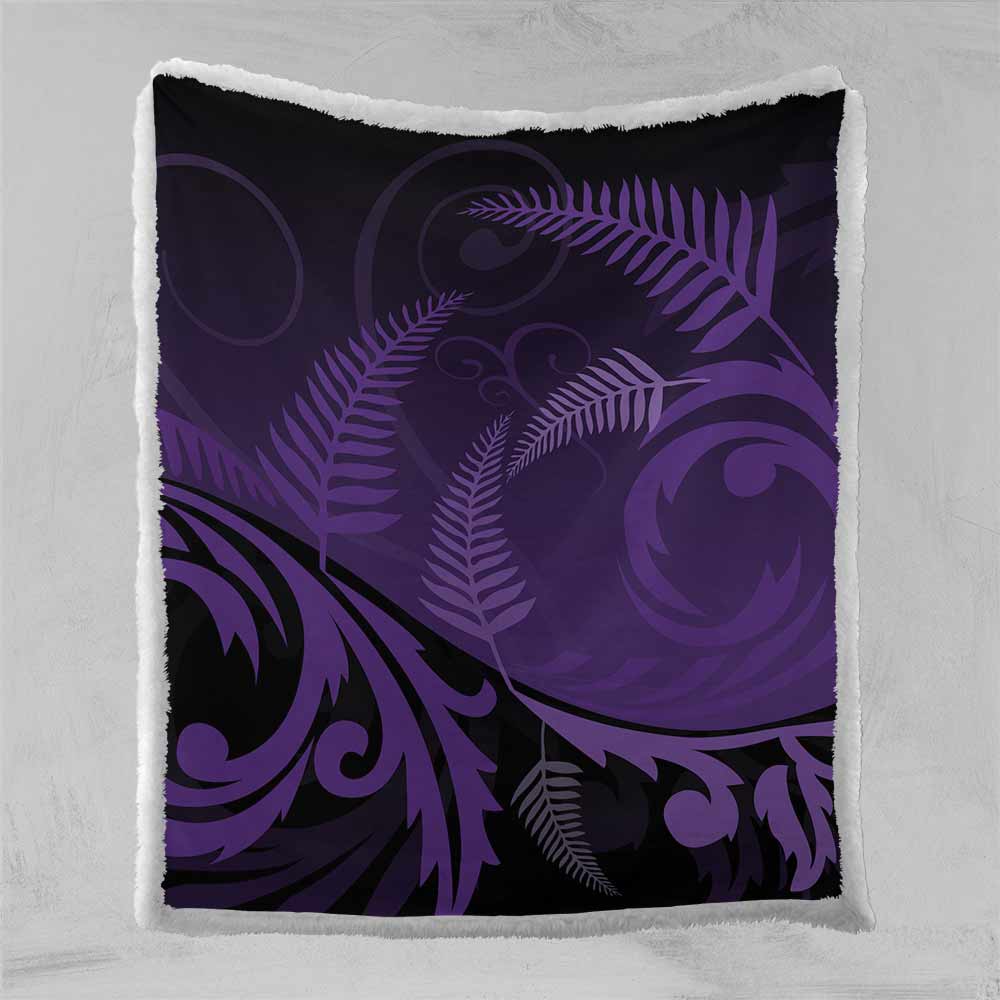Purple Silver Fern Blanket-Purple Silver Fern-Little Squiffy