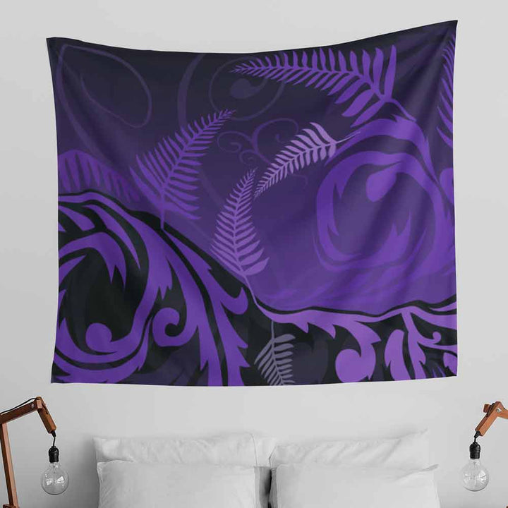Purple Silver Fern Purple Silver Fern Tapestry