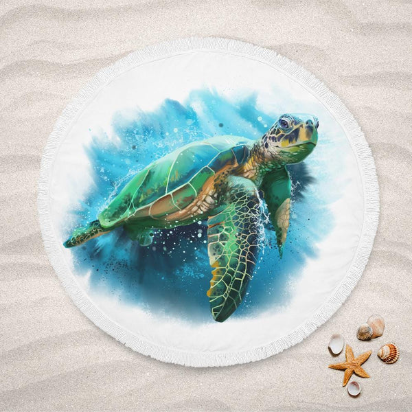 Queen Of Turtles Queen Of Turtles Lightweight Beach Towel