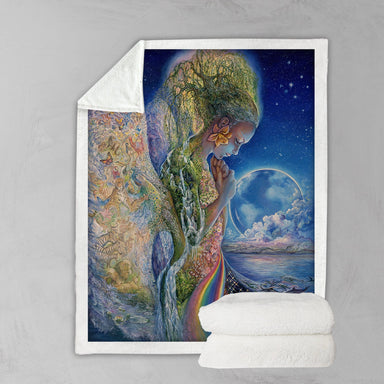 Josephine Wall Sadness Of Gaia Blanket