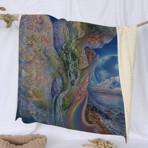 Josephine Wall Sadness Of Gaia Deluxe Minky Blanket