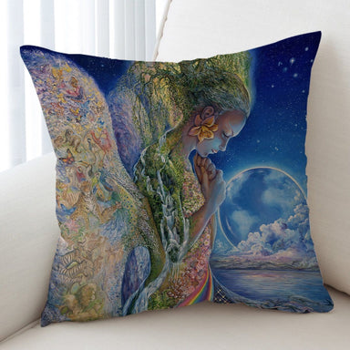 Josephine Wall Sadness Of Gaia Cushion Cover