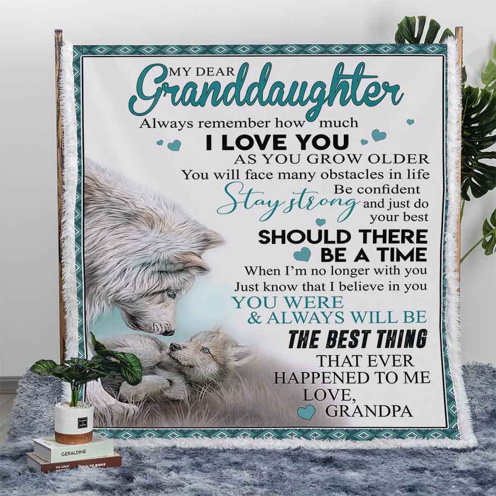 Personalised Plush Sherpa Blankets Should There Be A Time Wolf Personalised Blanket