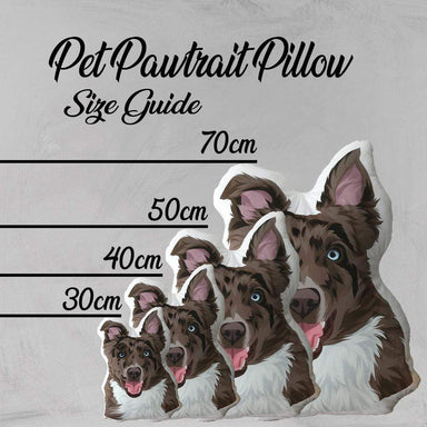 Custom Portrait Pet Pillow Custom Pet Pawtrait Pillow