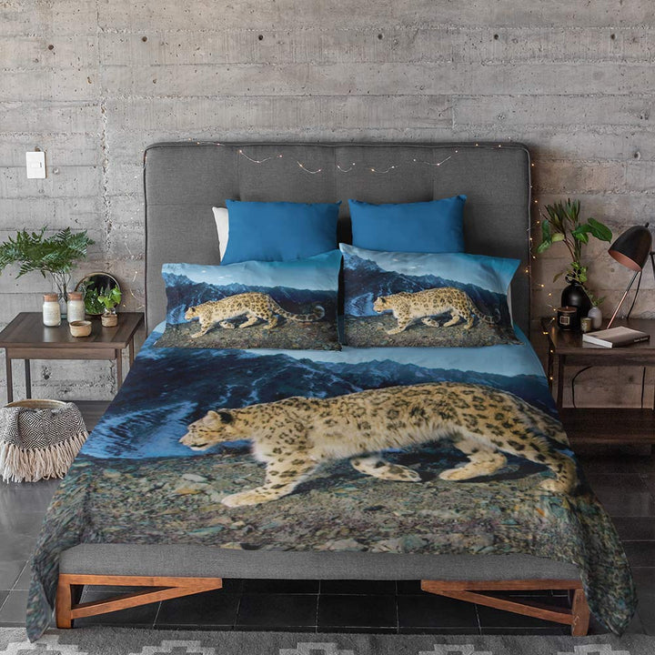 Snow Leopard Snow Leopard Quilt Cover Set