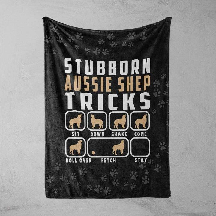 Stubborn Tricks Stubborn Tricks Squiffy Minky Blanket - Aussie Shepard