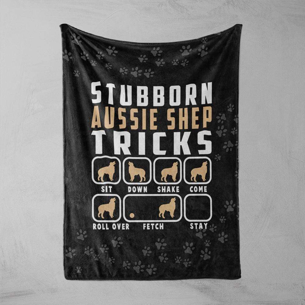 Stubborn Tricks Stubborn Tricks Squiffy Minky Blanket - Aussie Shepard