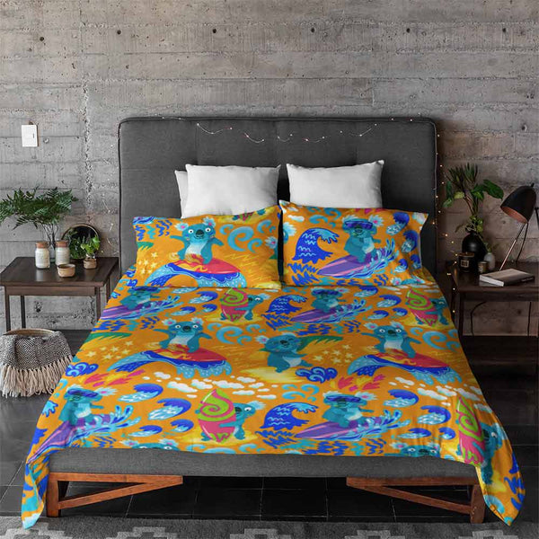 Surfer Koala Surfer Koala Quilt Cover Set