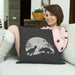 T-Rex & Triceratops Moon T-Rex & Triceratops Moon Cushion Cover