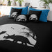 T-Rex & Triceratops Moon Quilt Cover Set-T-Rex & Triceratops Moon-Little Squiffy